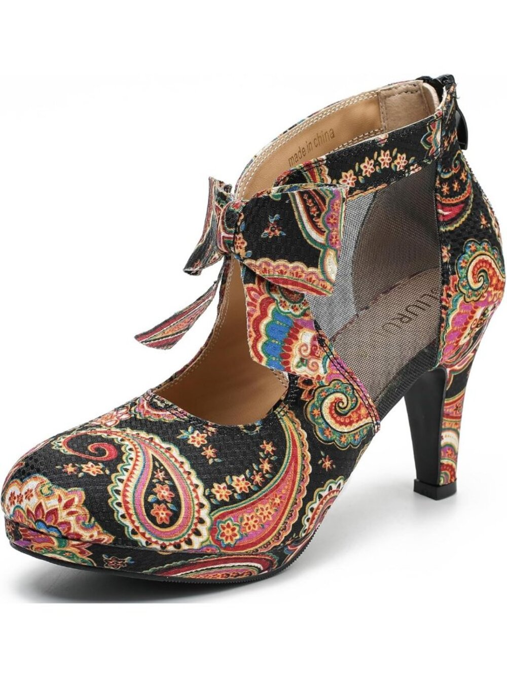 Stylish Women's High Heel Platform Bow Pumps - Chic Dress Shoes for Any Occasion